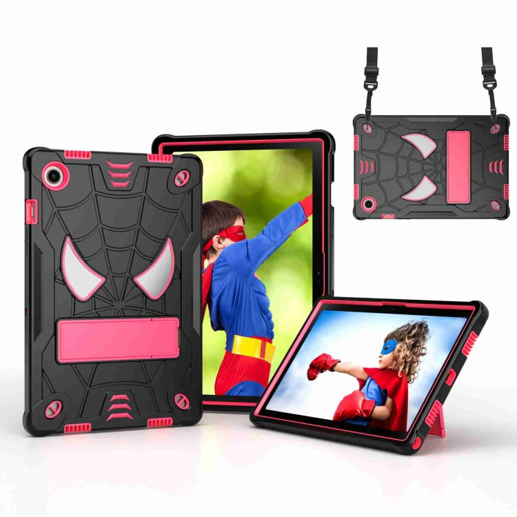 Spider Texture Silicone Hybrid PC Tablet Case with Shoulder Strap, For Samsung Galaxy Tab S7 FE / S7+ / S8+, For Samsung Galaxy Tab S7 / S8, For Samsung Galaxy Tab A8 10.5 2021, For Samsung Galaxy Tab S6 Lite P610