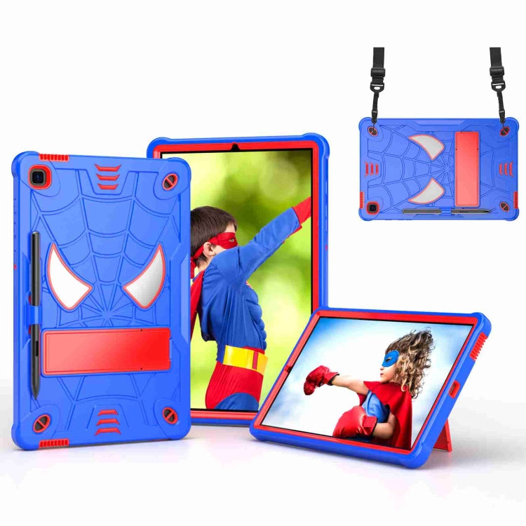 Spider Texture Silicone Hybrid PC Tablet Case with Shoulder Strap, For Samsung Galaxy Tab S7 FE / S7+ / S8+, For Samsung Galaxy Tab S7 / S8, For Samsung Galaxy Tab A8 10.5 2021, For Samsung Galaxy Tab S6 Lite P610