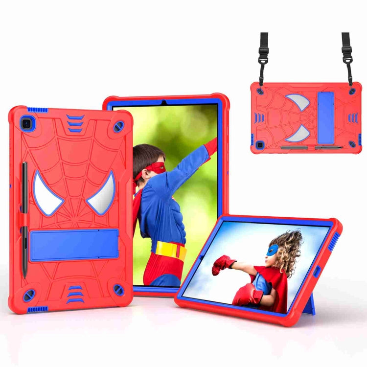 Spider Texture Silicone Hybrid PC Tablet Case with Shoulder Strap, For Samsung Galaxy Tab S7 FE / S7+ / S8+, For Samsung Galaxy Tab S7 / S8, For Samsung Galaxy Tab A8 10.5 2021, For Samsung Galaxy Tab S6 Lite P610