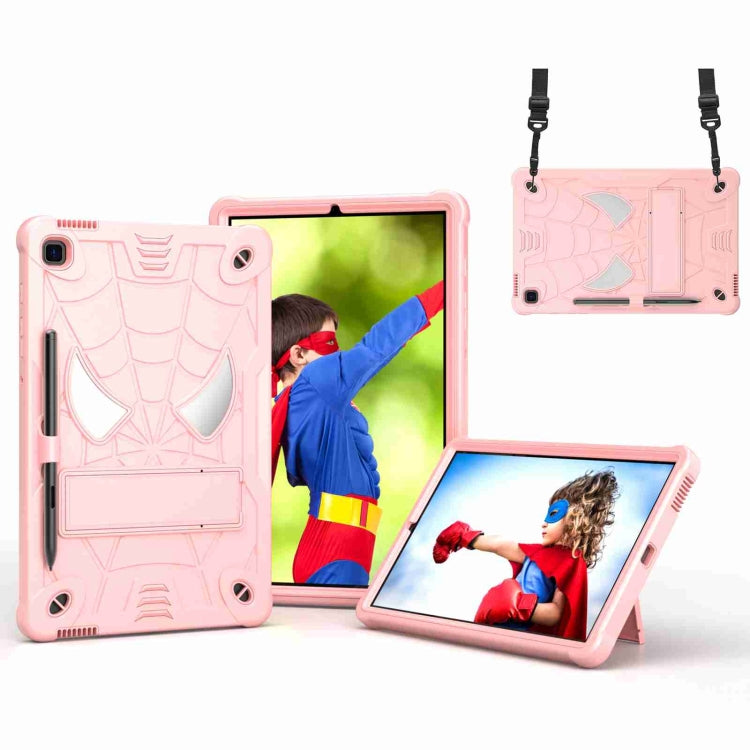 Spider Texture Silicone Hybrid PC Tablet Case with Shoulder Strap, For Samsung Galaxy Tab S7 FE / S7+ / S8+, For Samsung Galaxy Tab S7 / S8, For Samsung Galaxy Tab A8 10.5 2021, For Samsung Galaxy Tab S6 Lite P610