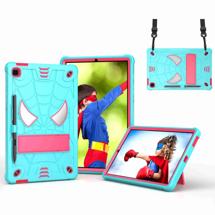 Spider Texture Silicone Hybrid PC Tablet Case with Shoulder Strap, For Samsung Galaxy Tab S7 FE / S7+ / S8+, For Samsung Galaxy Tab S7 / S8, For Samsung Galaxy Tab A8 10.5 2021, For Samsung Galaxy Tab S6 Lite P610