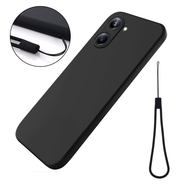 Solid Color Liquid Silicone Dropproof Full Coverage Phone Case, For Realme 10 Pro 5G