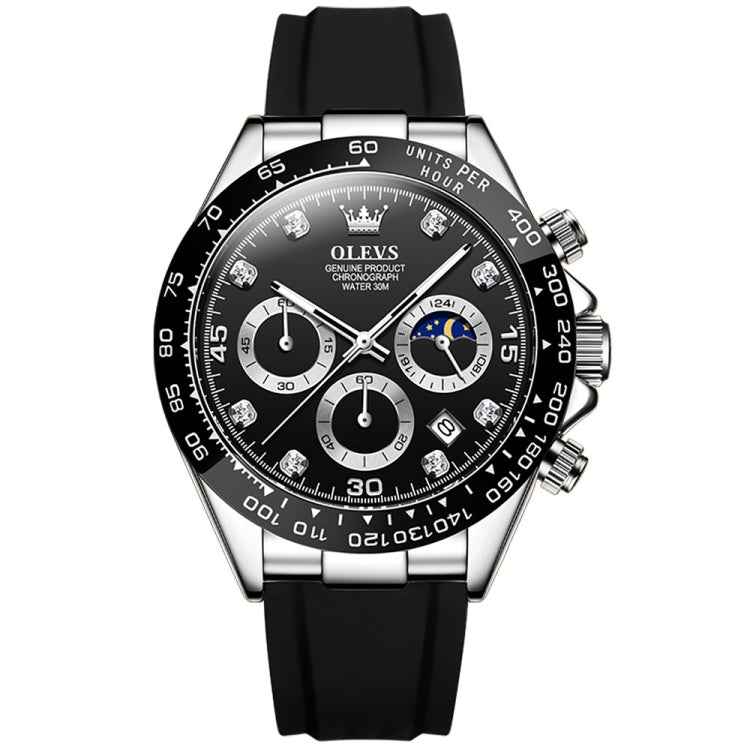 OLEVS 2875 Men Multifunctional Sports Chronograph Waterproof Quartz Watch