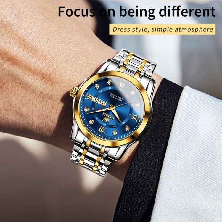 OLEVS 5513 Men Business Luminous Waterproof Quartz Watch
