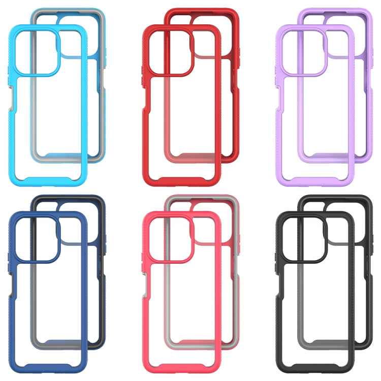 Starry Sky Solid Color Shockproof TPU Clear PC Phone Case