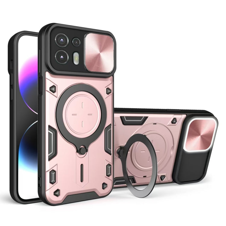 CD Texture Sliding Camshield Magnetic Holder Phone Case, For Motorola Moto G22 / E32, For Motorola Edge 30, For Motorola Edge 30 Pro, For Motorola Moto E20 / E30 / E40, For Motorola Edge 20 Lite, For Motorola Edge 20 Pro, For Motorola Moto G30 / G20 / G10
