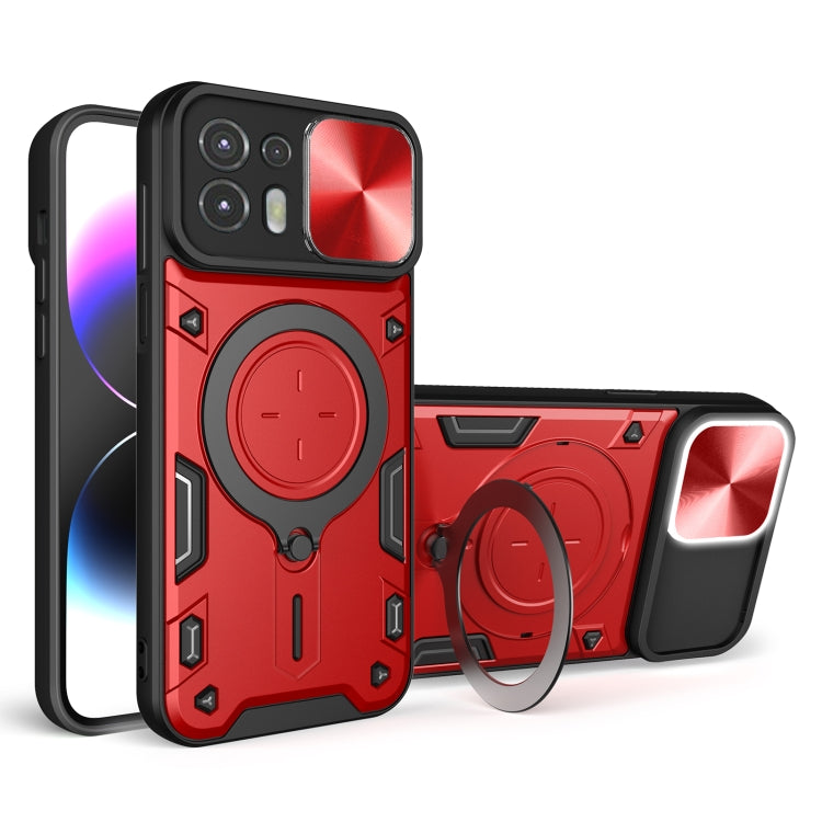 CD Texture Sliding Camshield Magnetic Holder Phone Case, For Motorola Moto G22 / E32, For Motorola Edge 30, For Motorola Edge 30 Pro, For Motorola Moto E20 / E30 / E40, For Motorola Edge 20 Lite, For Motorola Edge 20 Pro, For Motorola Moto G30 / G20 / G10