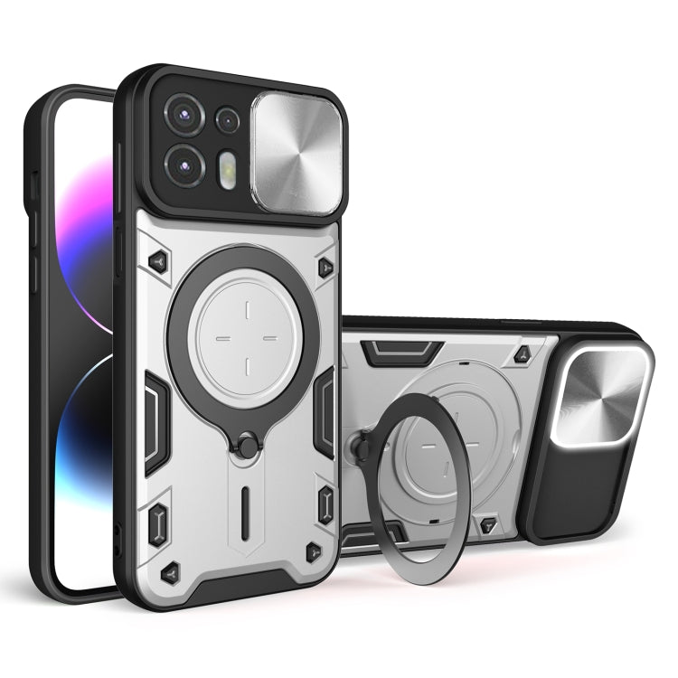 CD Texture Sliding Camshield Magnetic Holder Phone Case, For Motorola Moto G22 / E32, For Motorola Edge 30, For Motorola Edge 30 Pro, For Motorola Moto E20 / E30 / E40, For Motorola Edge 20 Lite, For Motorola Edge 20 Pro, For Motorola Moto G30 / G20 / G10