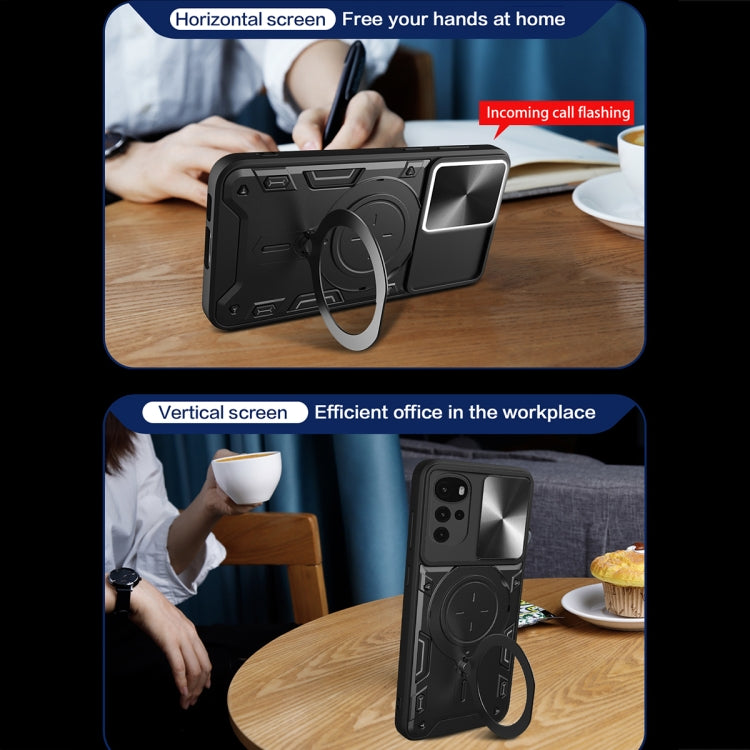 CD Texture Sliding Camshield Magnetic Holder Phone Case, For Motorola Moto G22 / E32, For Motorola Edge 30, For Motorola Edge 30 Pro, For Motorola Moto E20 / E30 / E40, For Motorola Edge 20 Lite, For Motorola Edge 20 Pro, For Motorola Moto G30 / G20 / G10