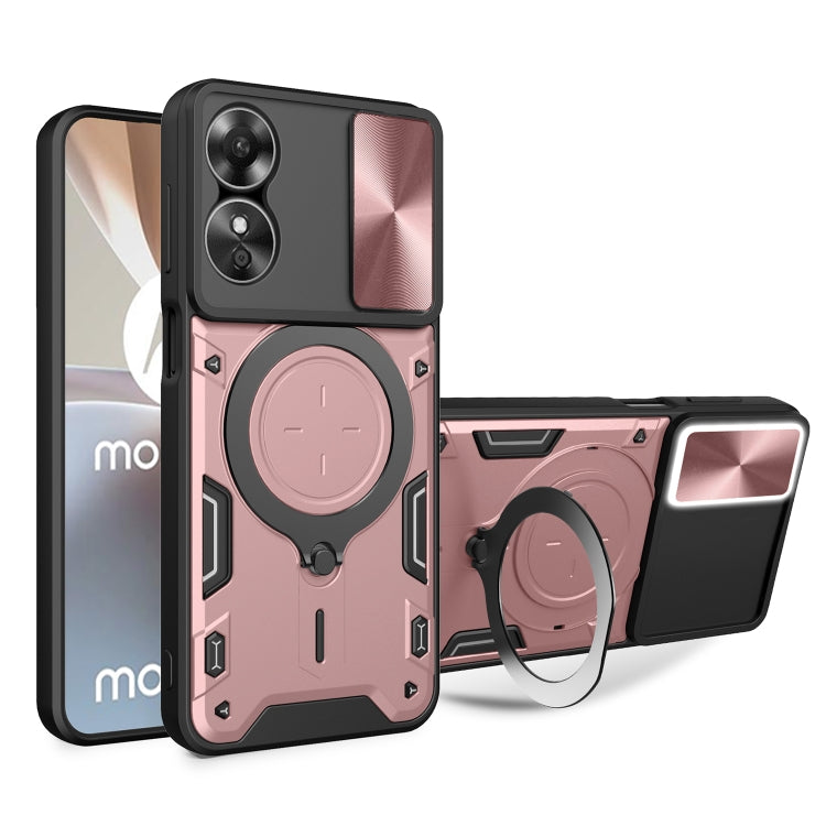 CD Texture Sliding Camshield Magnetic Holder Phone Case, For OPPO F23 5G India / A98 5G / A1 5G, For OPPO Find X8 Pro, For OPPO Reno8 T 5G, For OPPO A17 4G, For OPPO Reno8 Pro 5G, For OPPO Reno8 5G, For OPPO Reno7 4G / F21 Pro 4G, For OPPO Reno7 5G
