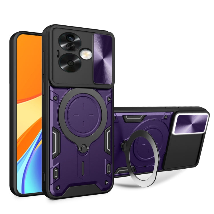 CD Texture Sliding Camshield Magnetic Holder Phone Case, For OPPO Reno 6 4G, For OPPO A15 / A15s / A35 2021, For OPPO A53 4G, For OPPO A9 2020 / A5 2020 / A11x, For OPPO A79 5G Global
