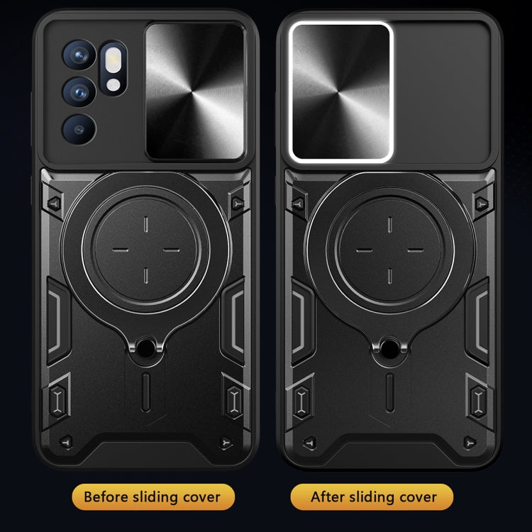 CD Texture Sliding Camshield Magnetic Holder Phone Case, For OPPO Reno 6 4G, For OPPO A15 / A15s / A35 2021, For OPPO A53 4G, For OPPO A9 2020 / A5 2020 / A11x, For OPPO A79 5G Global