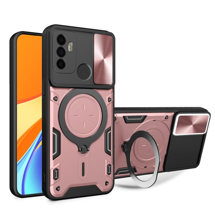CD Texture Sliding Camshield Magnetic Holder Phone Case, For OPPO Reno 6 4G, For OPPO A15 / A15s / A35 2021, For OPPO A53 4G, For OPPO A9 2020 / A5 2020 / A11x, For OPPO A79 5G Global