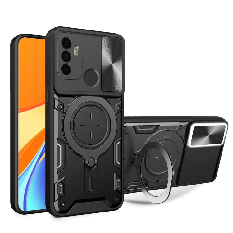 CD Texture Sliding Camshield Magnetic Holder Phone Case, For OPPO Reno 6 4G, For OPPO A15 / A15s / A35 2021, For OPPO A53 4G, For OPPO A9 2020 / A5 2020 / A11x, For OPPO A79 5G Global