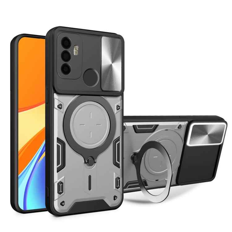 CD Texture Sliding Camshield Magnetic Holder Phone Case, For OPPO A53 4G, For OPPO A9 2020 / A5 2020 / A11x, For OPPO A79 5G Global