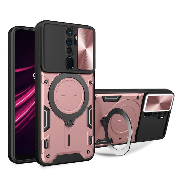 CD Texture Sliding Camshield Magnetic Holder Phone Case, For OPPO Reno 6 4G, For OPPO A15 / A15s / A35 2021, For OPPO A53 4G, For OPPO A9 2020 / A5 2020 / A11x, For OPPO A79 5G Global
