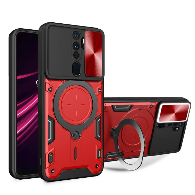 CD Texture Sliding Camshield Magnetic Holder Phone Case, For OPPO Reno 6 4G, For OPPO A15 / A15s / A35 2021, For OPPO A53 4G, For OPPO A9 2020 / A5 2020 / A11x, For OPPO A79 5G Global
