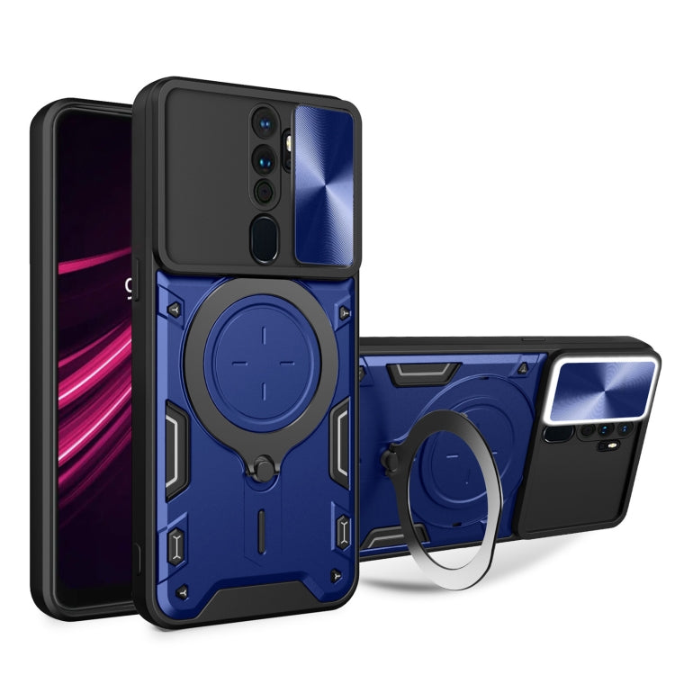 CD Texture Sliding Camshield Magnetic Holder Phone Case, For OPPO Reno 6 4G, For OPPO A15 / A15s / A35 2021, For OPPO A53 4G, For OPPO A9 2020 / A5 2020 / A11x, For OPPO A79 5G Global
