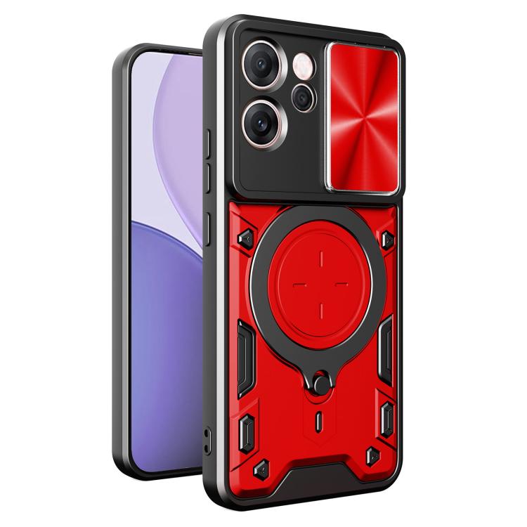 CD Texture Sliding Camshield Magnetic Holder Phone Case, For OPPO Reno16 F 5G, For OPPO Find X9 Ultra, For OPPO Find X9, For OPPO Find X9 Pro, For OPPO Reno14 F 5G Global, For OPPO A5 5G Global / A5x 5G, For OPPO Reno14 5G Global, For OPPO A59 5G Global