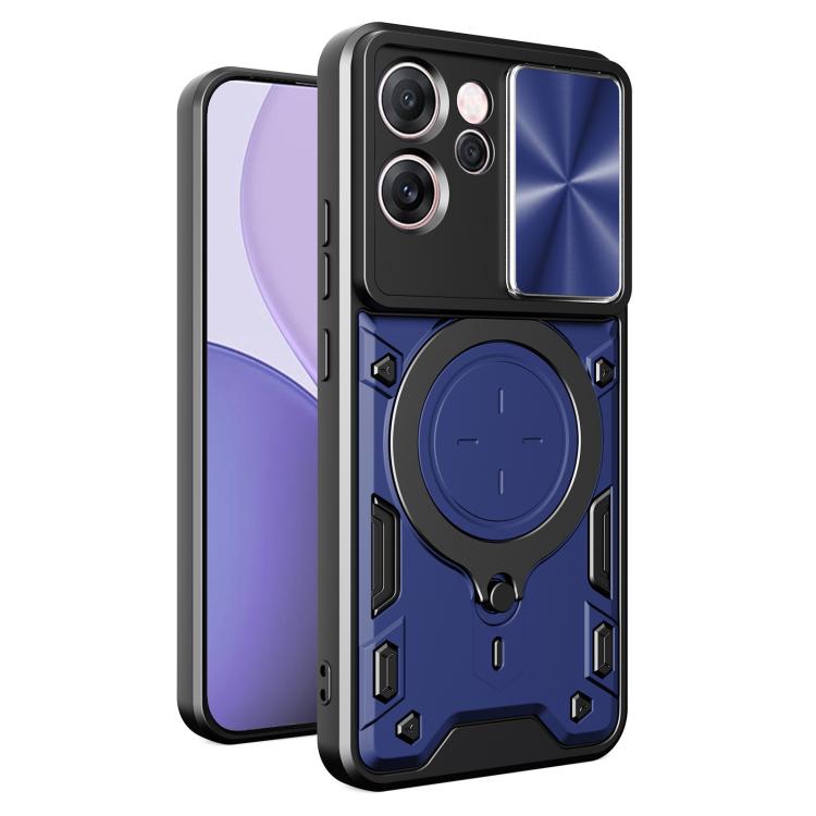 CD Texture Sliding Camshield Magnetic Holder Phone Case, For OPPO Reno16 F 5G, For OPPO Find X9 Ultra, For OPPO Find X9, For OPPO Find X9 Pro, For OPPO Reno14 F 5G Global, For OPPO A5 5G Global / A5x 5G, For OPPO Reno14 5G Global, For OPPO A59 5G Global