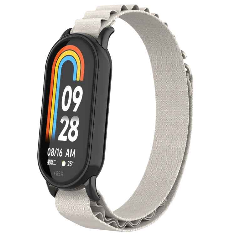 Metal Plug Loop Nylon Watch Band, For Xiaomi Mi Band 8