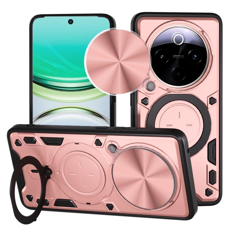 CD Texture Sliding Camshield Magnetic Holder Phone Case, For vivo V30e 5G Global, For vivo Y300 Pro, For vivo iQOO Z9s 5G, For vivo Y28 4G, For vivo Y03 / Y18 / Y18e 4G, For vivo V29e / Y200 5G, For vivo Y36 4G / 5G, For vivo S16 / S16 Pro / V27 5G