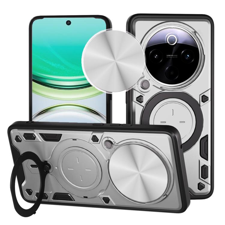 CD Texture Sliding Camshield Magnetic Holder Phone Case, For vivo V30e 5G Global, For vivo Y300 Pro, For vivo iQOO Z9s 5G, For vivo Y28 4G, For vivo Y03 / Y18 / Y18e 4G, For vivo V29e / Y200 5G, For vivo Y36 4G / 5G, For vivo S16 / S16 Pro / V27 5G