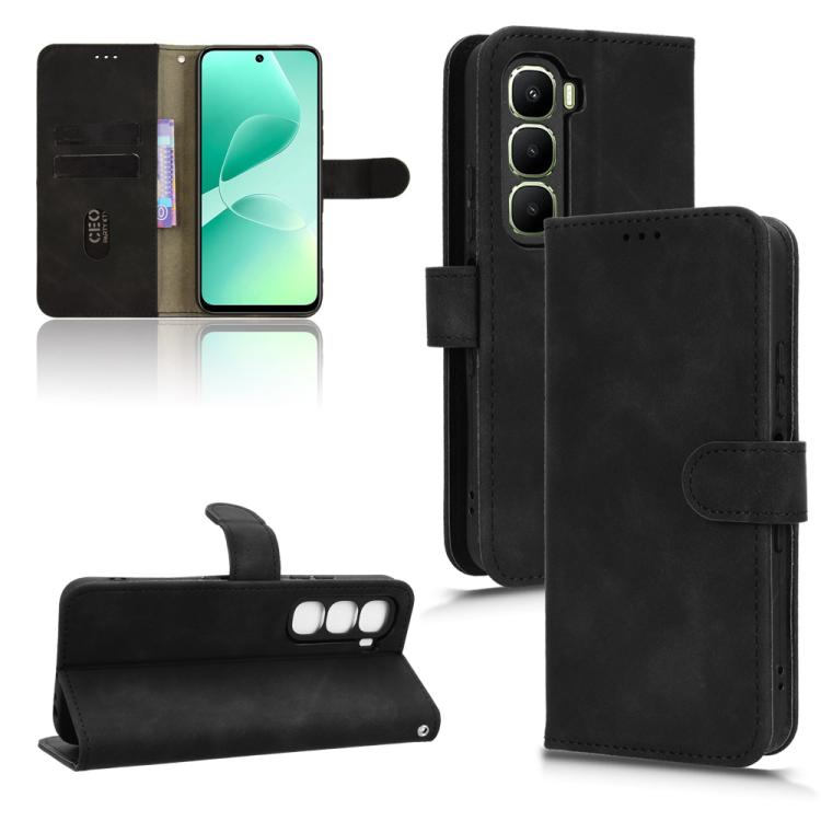 Skin Feel Magnetic Flip Leather Phone Case, For Infinix GT 50 Pro 5G, For Infinix Hot 70 4G, For Infinix Note 60 Ultra 5G, For Infinix Note Edge 5G, For Infinix Hot 60 5G, For Infinix Hot 60 Pro+ 4G, For Infinix Hot 60 Pro 4G, For Infinix Smart 10 Plus...