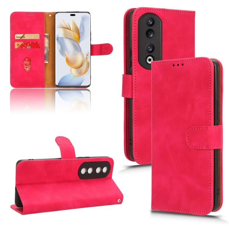 Skin Feel Magnetic Flip Leather Phone Case, For Honor Play 50 Plus, For Honor 90 Pro