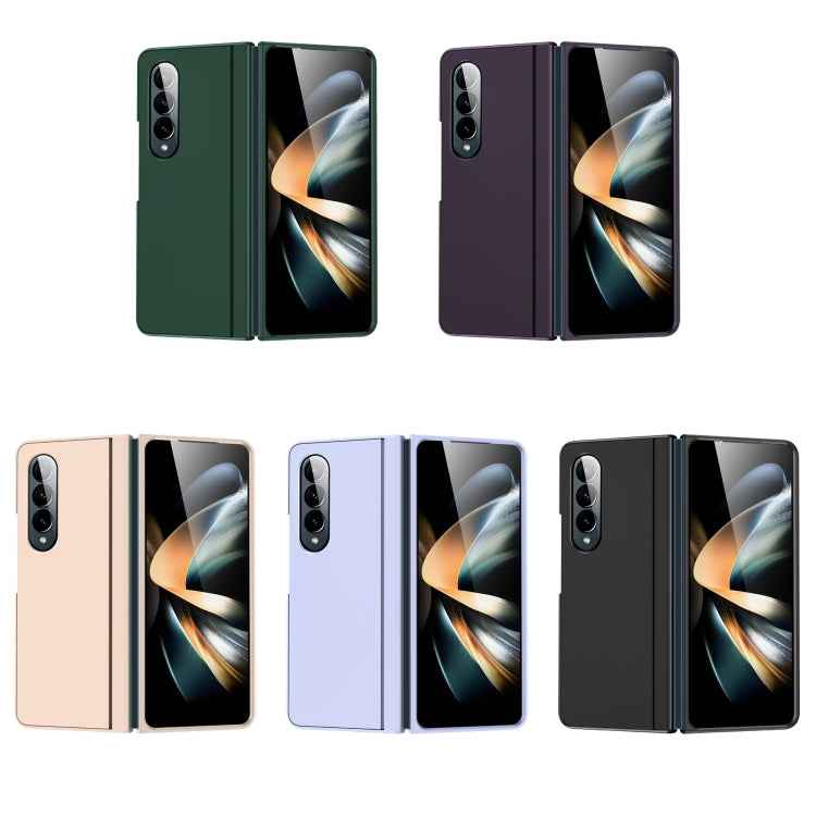 Skin Feel Fold Full Coverage Phone Case with Holder, For Samsung Galaxy Z Fold4, For Samsung Galaxy Z Fold3