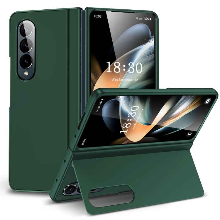 Skin Feel Fold Full Coverage Phone Case with Holder, For Samsung Galaxy Z Fold4, For Samsung Galaxy Z Fold3