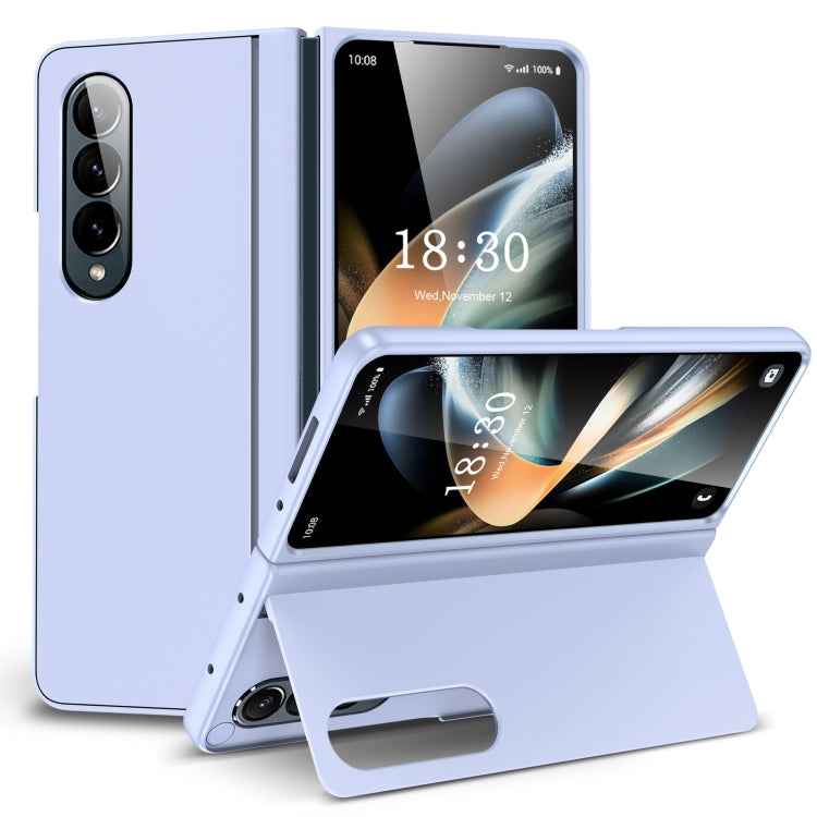 Skin Feel Fold Full Coverage Phone Case with Holder, For Samsung Galaxy Z Fold4, For Samsung Galaxy Z Fold3