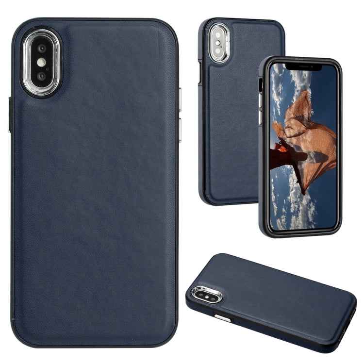 Leather Texture Full Coverage Phone Case, For iPhone 11 Pro, For iPhone X / XS, For iPhone XR, For iPhone XS Max, For iPhone 6s Plus / 7 Plus / 8 Plus
