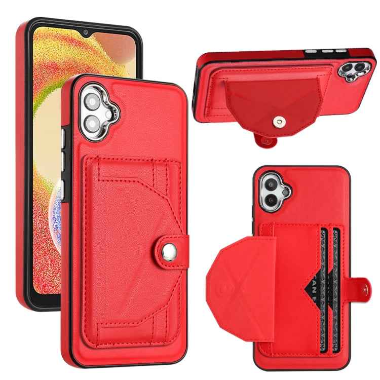 Shockproof Leather Phone Case with Card Holder, For Samsung Galaxy A04E / F04 / M04, For Samsung Galaxy A14 4G / A14 5G, For Samsung Galaxy A34 5G, For Samsung Galaxy A54 5G, For Samsung Galaxy S23 Ultra, For Samsung Galaxy S23, For Samsung Galaxy A04 ...