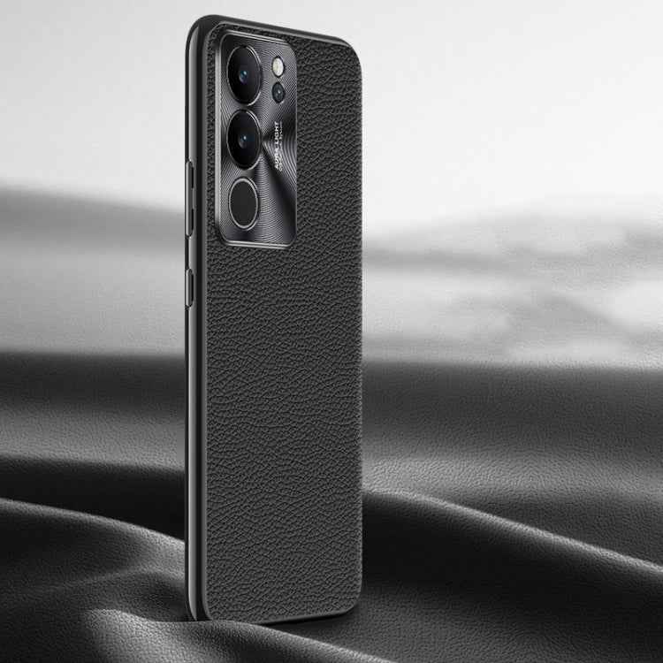 Litchi Texture Genuine Leather Phone Case, For vivo S16 / S16 Pro, For vivo S17 Pro, For vivo S17, For vivo X90 Pro, For vivo X90, For vivo X90 Pro+