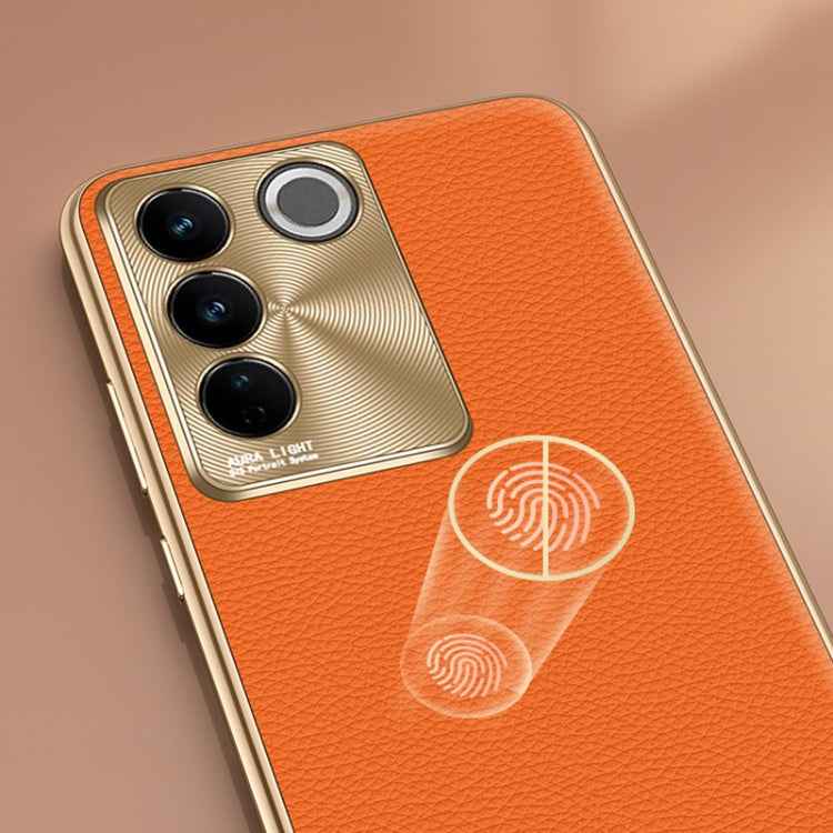 Litchi Texture Genuine Leather Phone Case, For vivo X90 Pro, For vivo X90, For vivo X90 Pro+