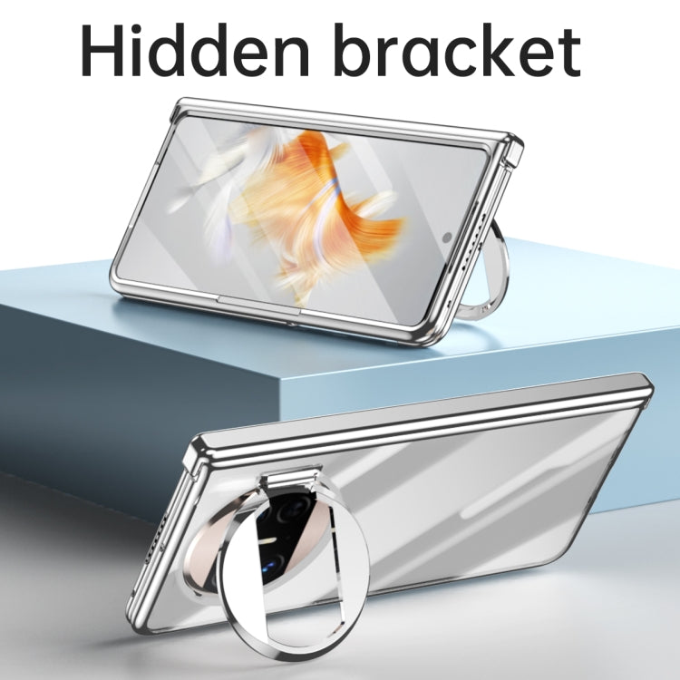 Electroplating PC Folding Phone Case with Hinge