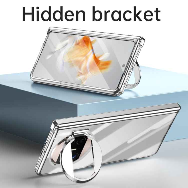 Electroplating PC Folding Phone Case with Hinge