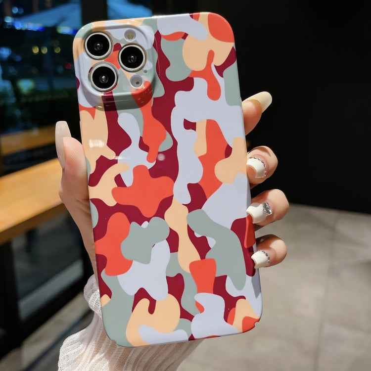 Precise Hole Camouflage Pattern PC Phone Case, For iPhone 14 Pro, For iPhone 14 Pro Max, For iPhone SE 2022 / 2020 / 8 / 7, For iPhone 13 Pro Max, For iPhone 13 Pro, For iPhone 13