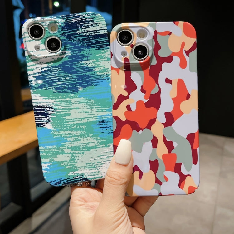 Precise Hole Camouflage Pattern PC Phone Case, For iPhone 14 Pro, For iPhone 14 Pro Max, For iPhone SE 2022 / 2020 / 8 / 7, For iPhone 13 Pro Max, For iPhone 13 Pro, For iPhone 13