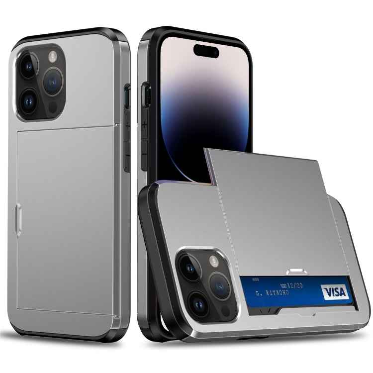 Shockproof Armor Phone Case with Slide Card Slot