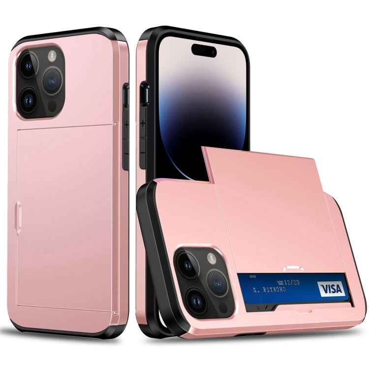 Shockproof Armor Phone Case with Slide Card Slot