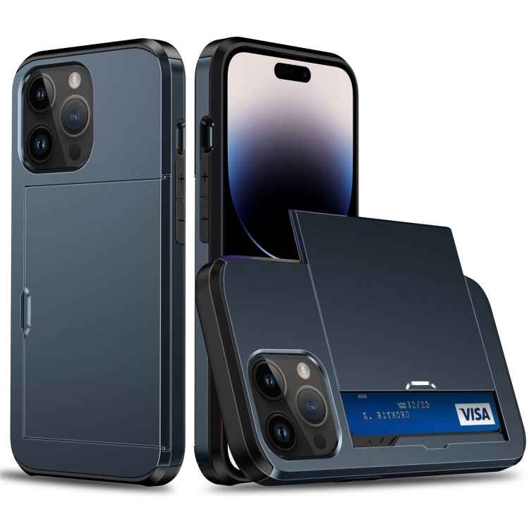 Shockproof Armor Phone Case with Slide Card Slot