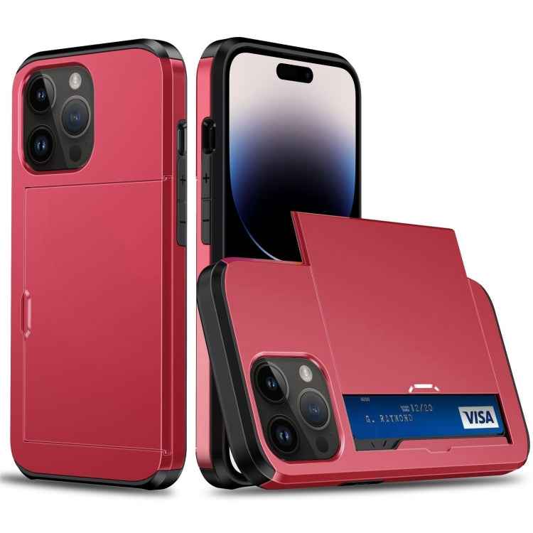 Shockproof Armor Phone Case with Slide Card Slot