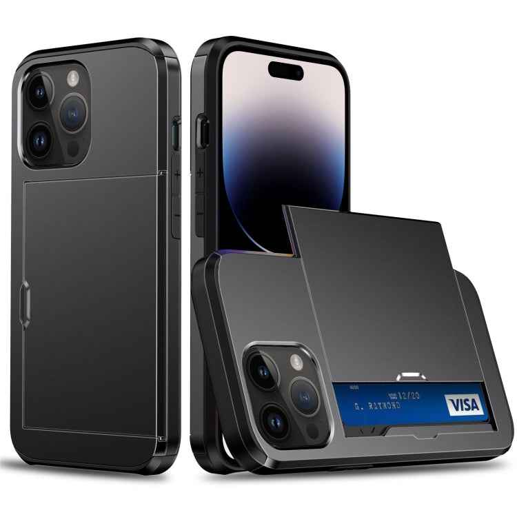 Shockproof Armor Phone Case with Slide Card Slot