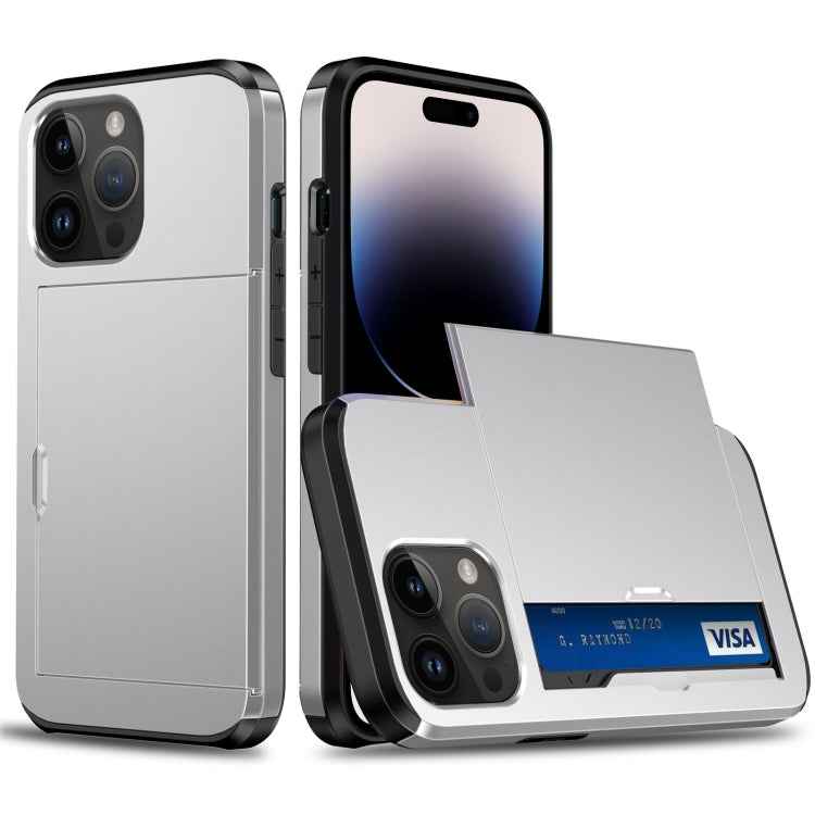 Shockproof Armor Phone Case with Slide Card Slot