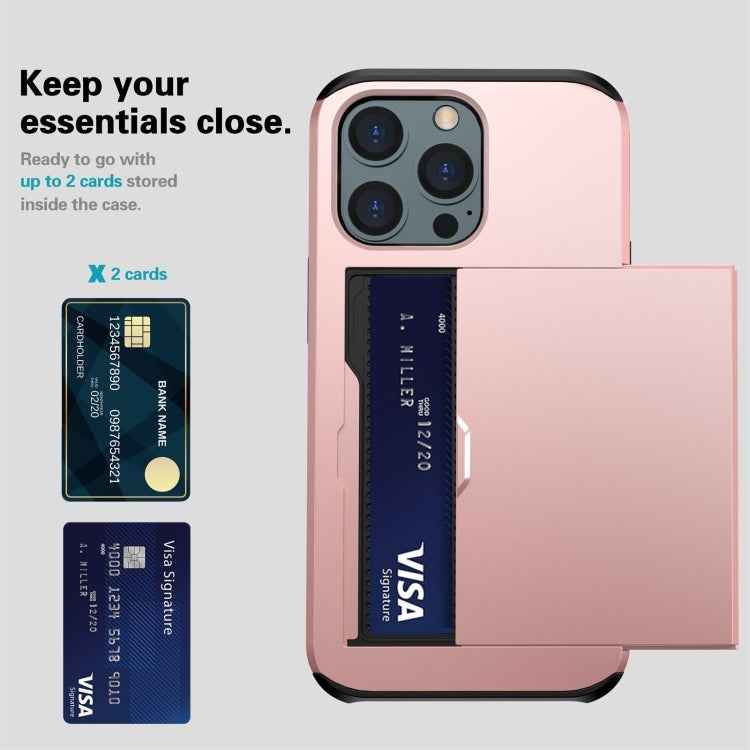Shockproof Armor Phone Case with Slide Card Slot