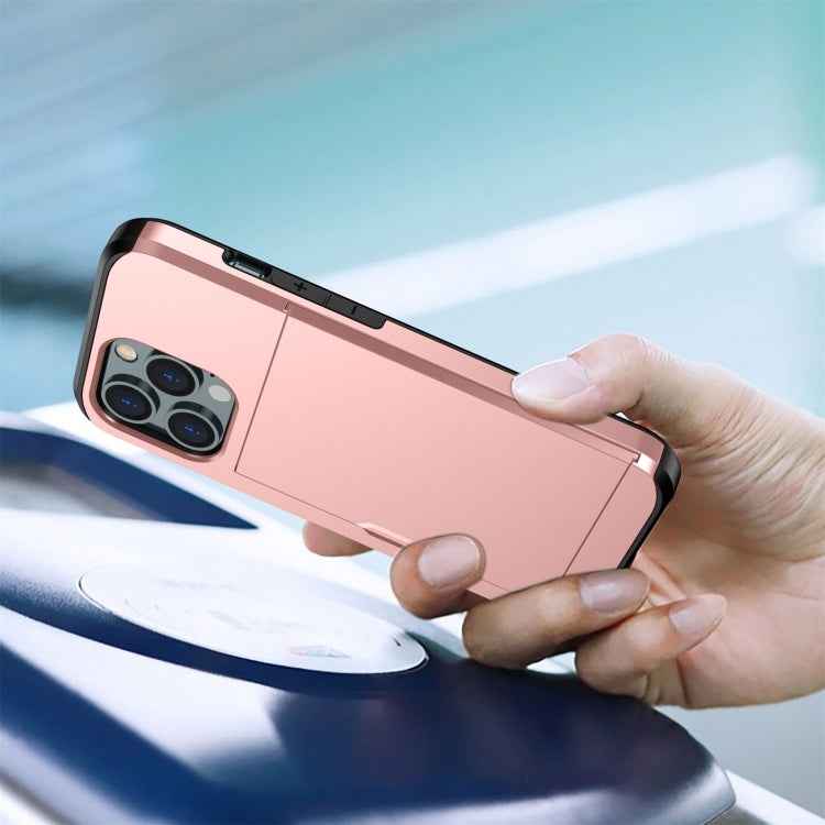 Shockproof Armor Phone Case with Slide Card Slot