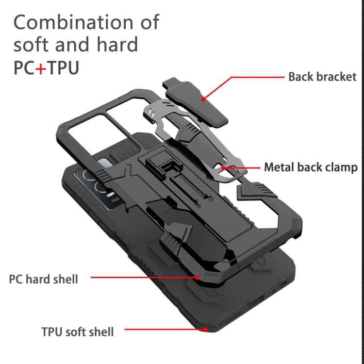 Armor Warrior Shockproof PC + TPU Phone Case, For vivo V27e, For vivo V27