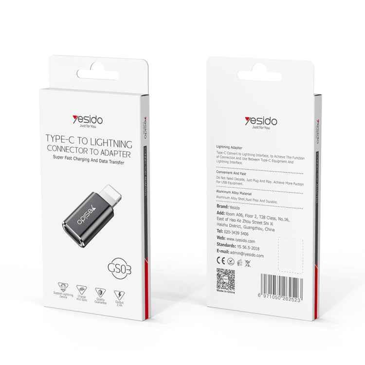 Yesido GS03 8 Pin to Type-C Charging Adapter